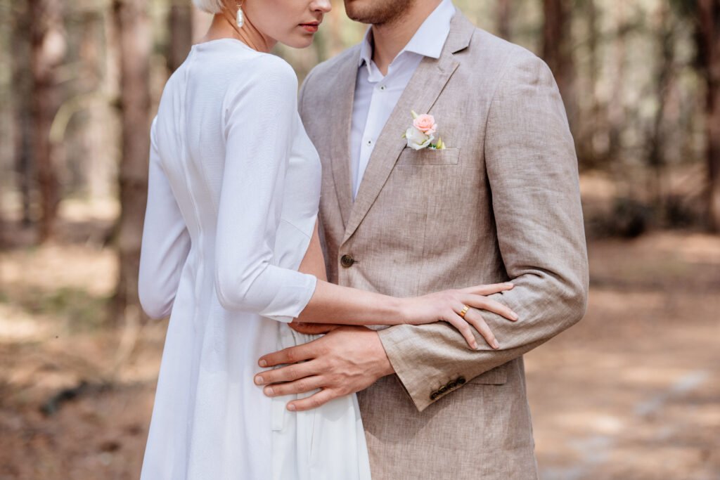 Linen Wedding Dress